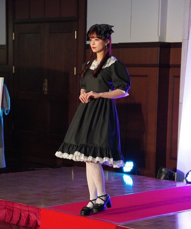 深澤翠ちゃん着用モデル 深緑色半袖ワンピース | 尾州ロリィタ