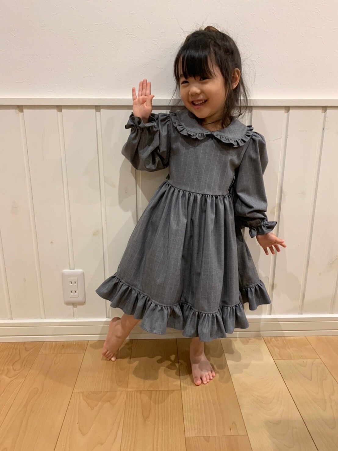 ずっと お姫様にしてくれる 特別な日常のワンピース　尾州ロリィタ　ネイビー ずっと お姫様にしてくれる 特別な日常のワンピース 尾州