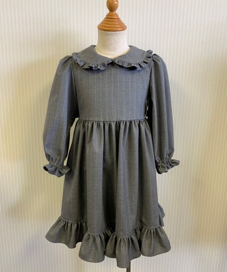 尾州ロリィタブラックレザーシルクウール　ワンピース＆バレッタ 尾州ロリィタ×深澤翠 究極に上質なロリィタドレスの製作（ロリィタ体験