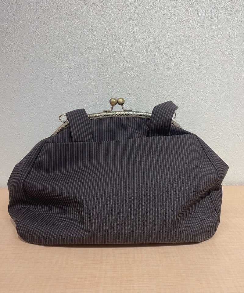 尾州ロリィタがま口BAG【チョコストライプ】 | 尾州ロリィタ