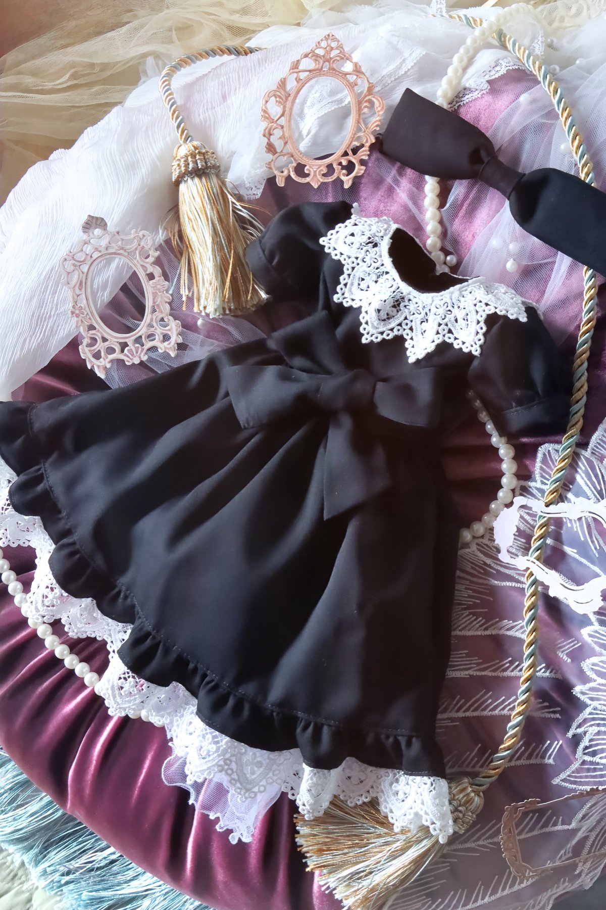 尾州ロリィタ ドールサイズ（尾州ブラックセット） | 尾州ロリィタ