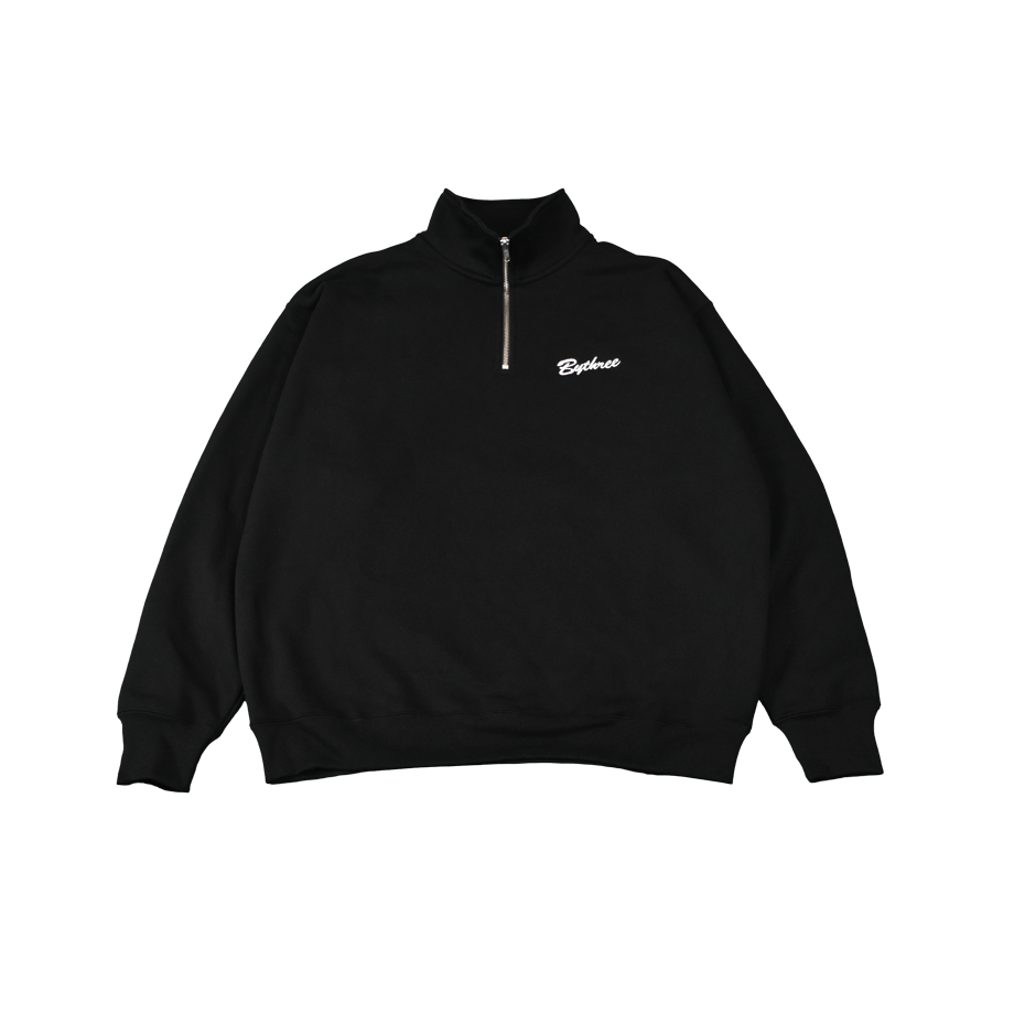 WAVES HIGHT NECK SWEAT BLACK | By3 STORE WAVES HIGHT NECK SWEAT BLACK | By3 STORE