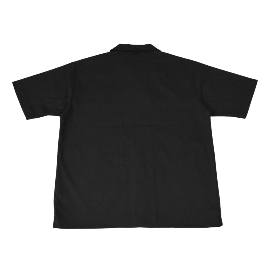 VINCENT open-collar shirt BLACK | By3 STORE