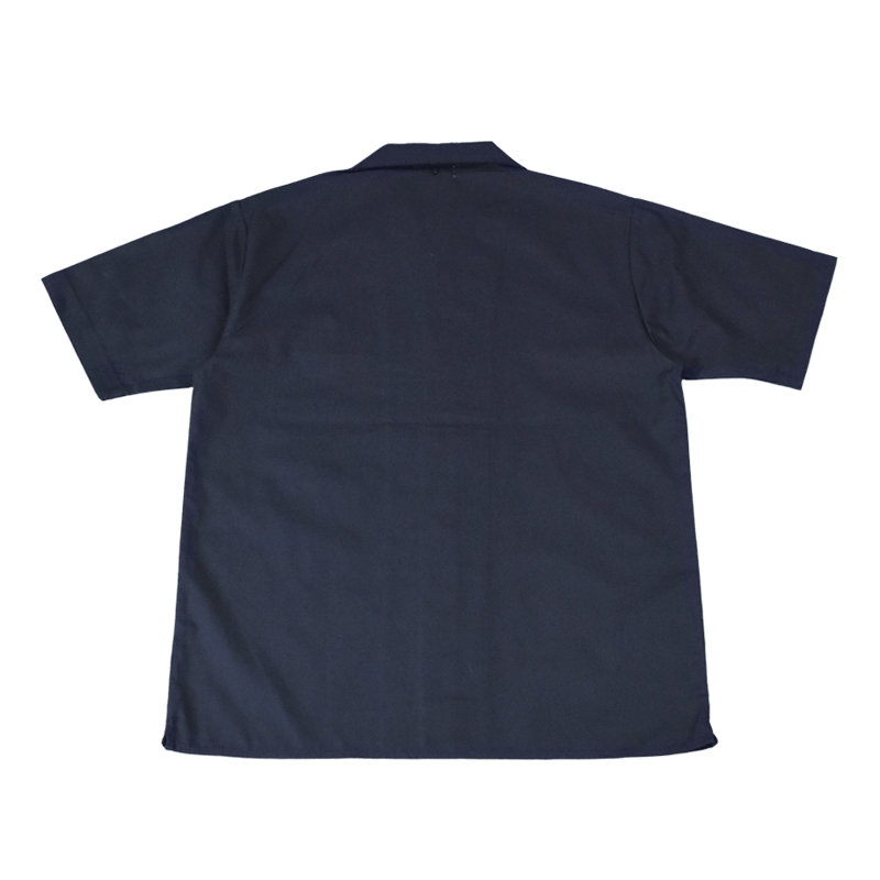 VINCENT open-collar shirt NAVY | By3 STORE