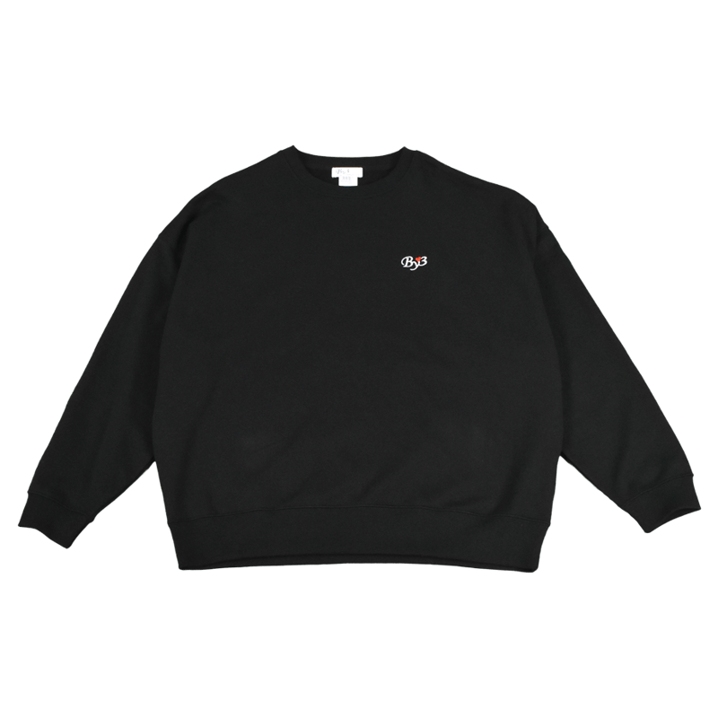 VINCENT SWEAT CREWNECK BLACK | By3 STORE