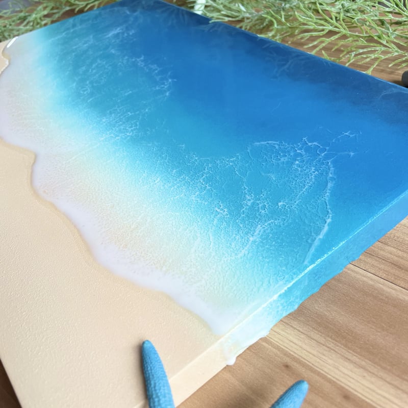 海のレジンアートボード B4横 | TETRA art