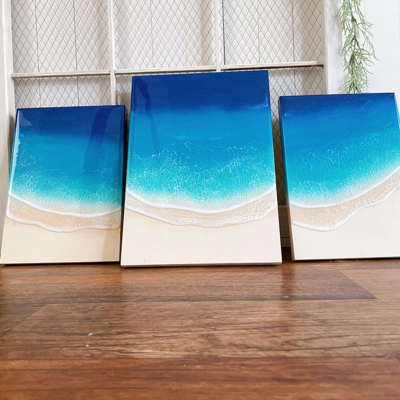 特別価格】海のレジンアートボード 3枚組 大海原 | TETRA art