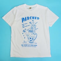『PARCHED』発売記念TシャツWHITE(YUTAKA NOJIMA×BACK PACK BOOKS)