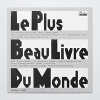 〈12インチアナログ〉 Le plus beau livre du monde　世界で一番美しい本