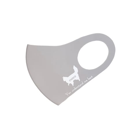 PET MASK (グレー×ホワイト)