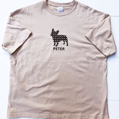 UCHINOKO　Tシャツ半袖(ビッグシルエット）type02 Monogram 　1匹Ver
