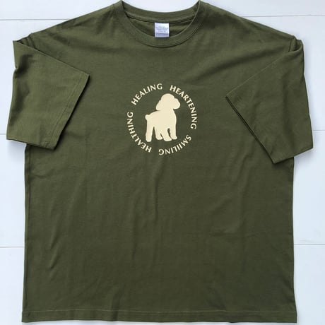 UCHINOKO　Tシャツ半袖(ビッグシルエット）type01 Gift from pets　1匹Ver