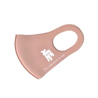 ＊ladies size＊PET MASK(ピンクベージュ×ホワイト)