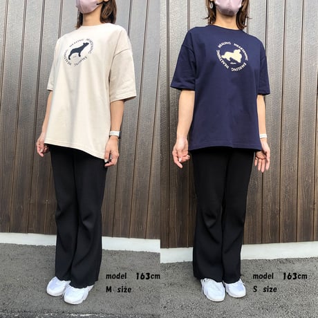 UCHINOKO　Tシャツ半袖(ビッグシルエット）type01 Gift from pets　1匹Ver