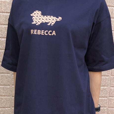 UCHINOKO　Tシャツ半袖(ビッグシルエット）type02 Monogram 　1匹Ver