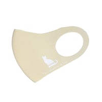 PET MASK (ベージュ×ホワイト)