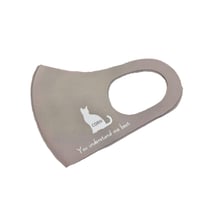 ＊ladies size＊PET MASK(グレーベージュ×ホワイト)