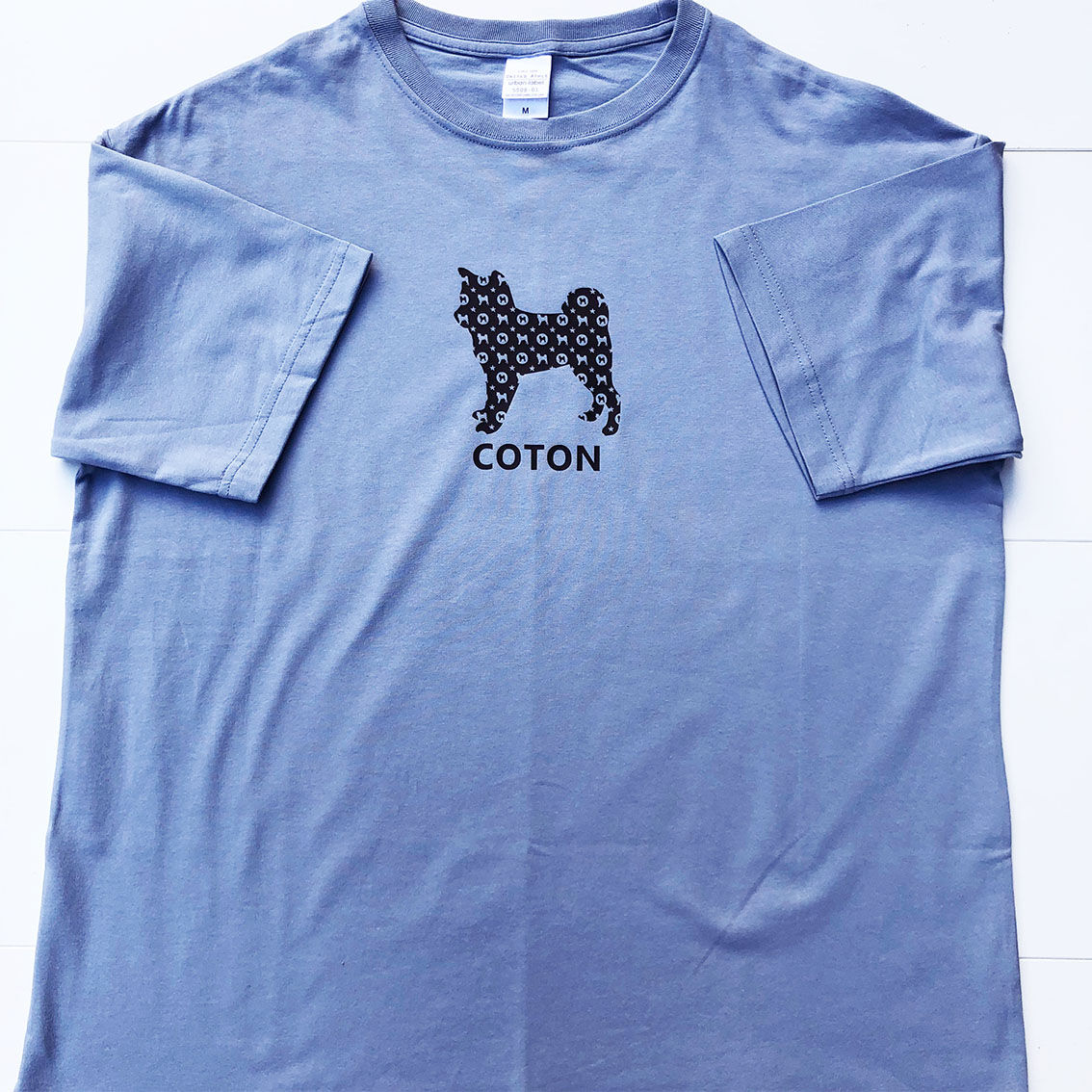 たまごろうyori❤️❤️フリル衿ビッグTシャツ UCHINOKO Tシャツ半袖(ビッグシルエット）type02 Monogram 1匹Ver
