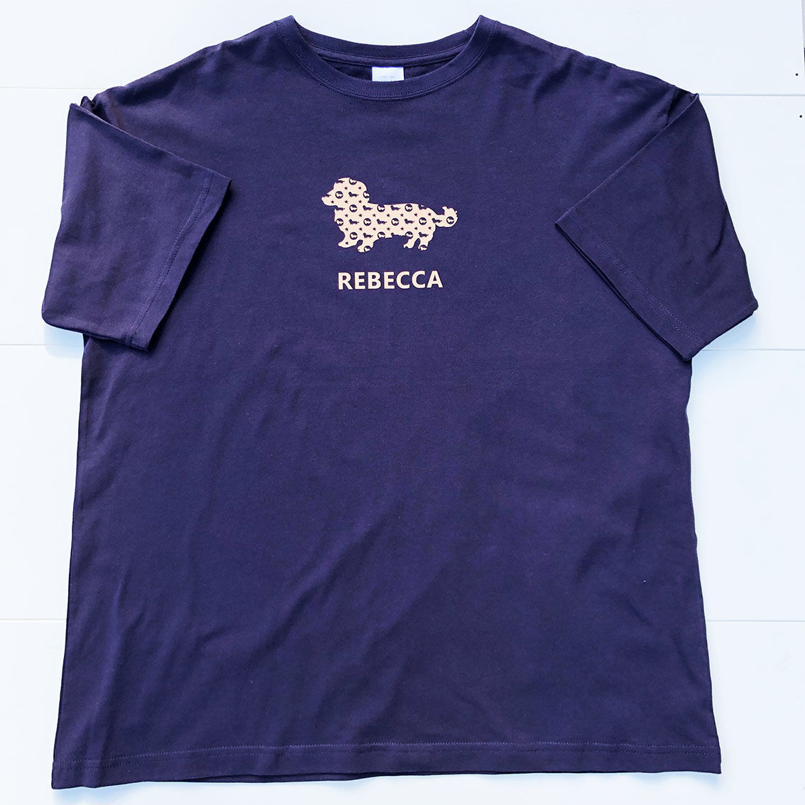 UCHINOKO Tシャツ半袖(ビッグシルエット）type02 Monogram 1匹Ver