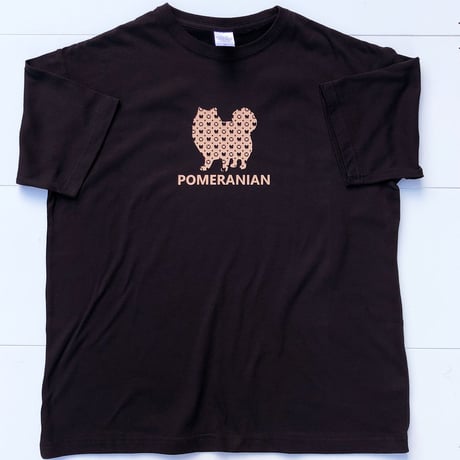 UCHINOKO　Tシャツ半袖(ビッグシルエット）type02 Monogram 　1匹Ver