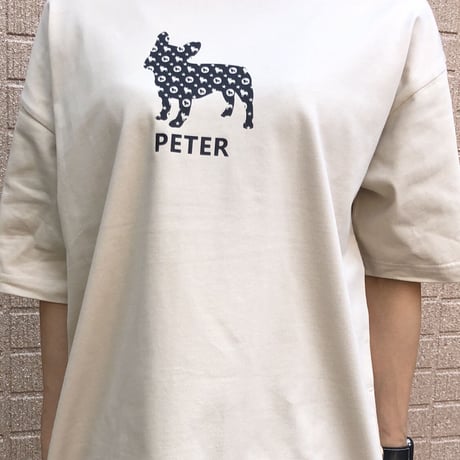 UCHINOKO　Tシャツ半袖(ビッグシルエット）type02 Monogram 　1匹Ver