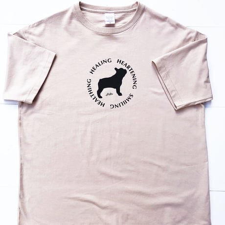 UCHINOKO　Tシャツ半袖(ビッグシルエット）type01 Gift from pets　1匹Ver