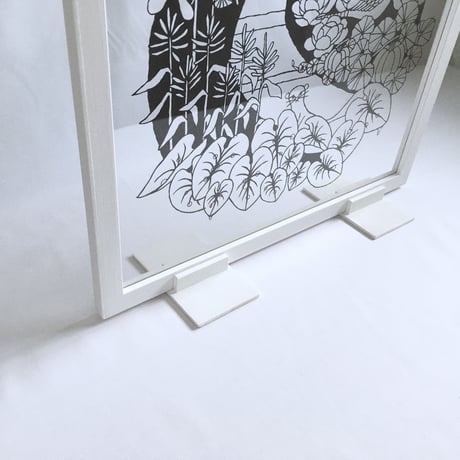 切り絵フレーム用スタンド＿W＿ホワイト