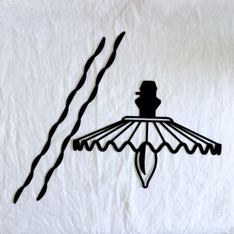 ペンダントライトの切り絵＿B