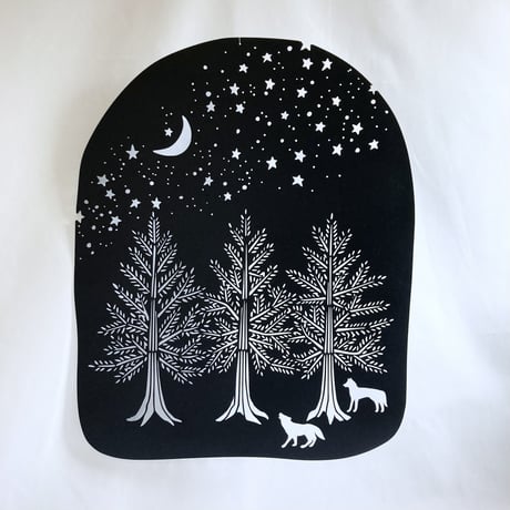 星降る森の切り絵