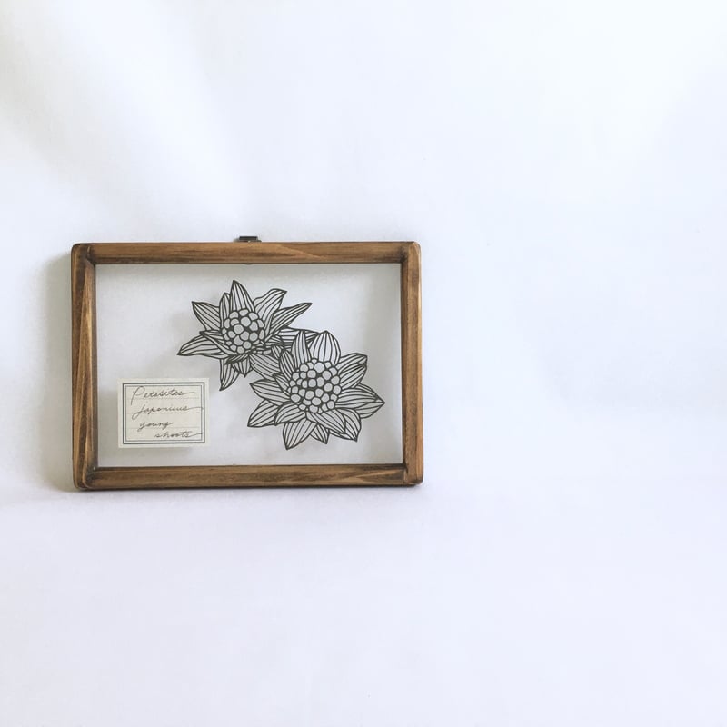 フキノトウの切り絵フレーム | こえだ社