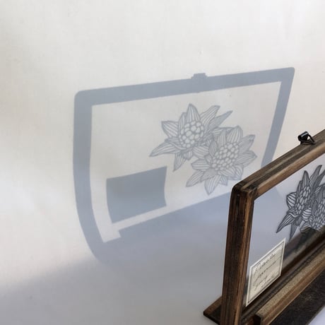 フキノトウの切り絵フレーム