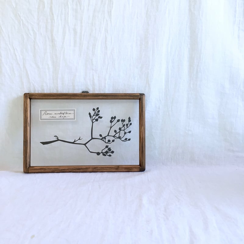 ノイバラの切り絵フレーム | こえだ社