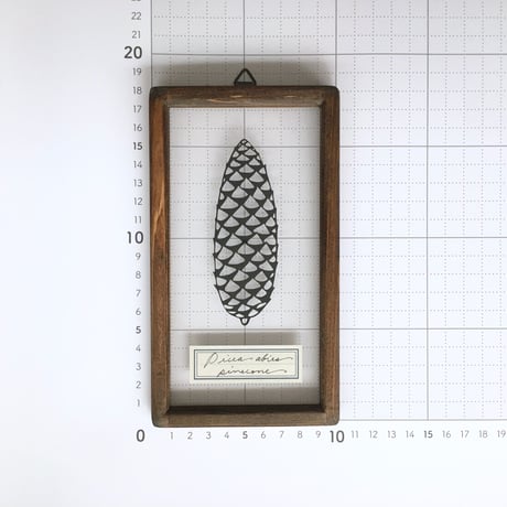 ドイツトウヒの切り絵フレーム