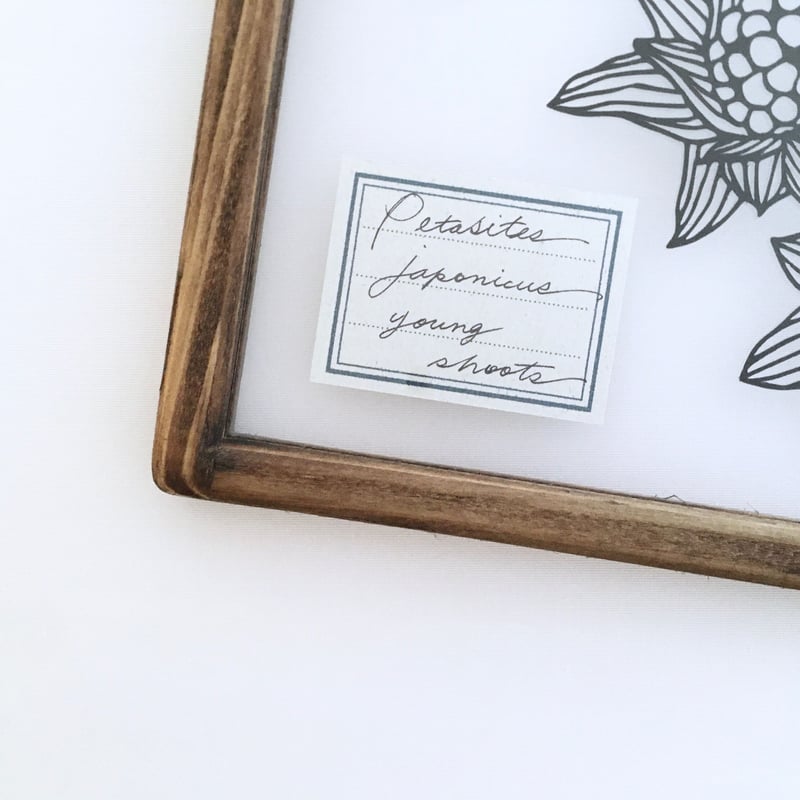 フキノトウの切り絵フレーム | こえだ社