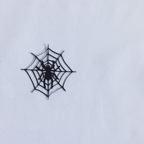 プチ切り絵「クモの巣」