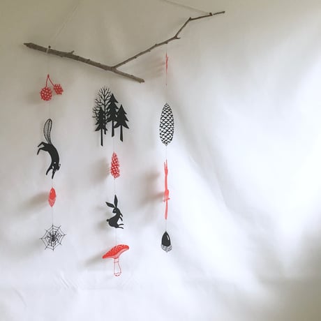 プチ切り絵「クモの巣」