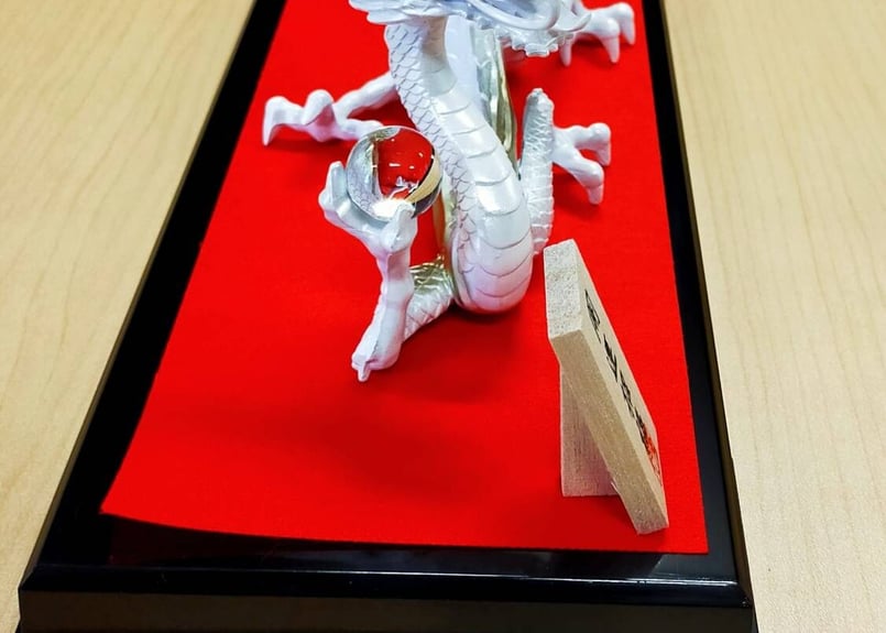 細工銅製 純銅手提龍急須 置物5