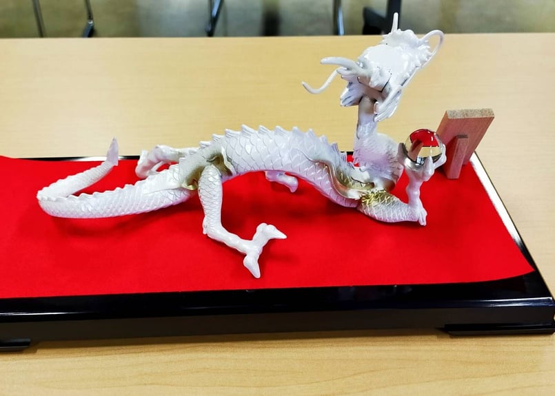細工銅製 純銅白銅の手提龍急須 置物3 【公式通販】