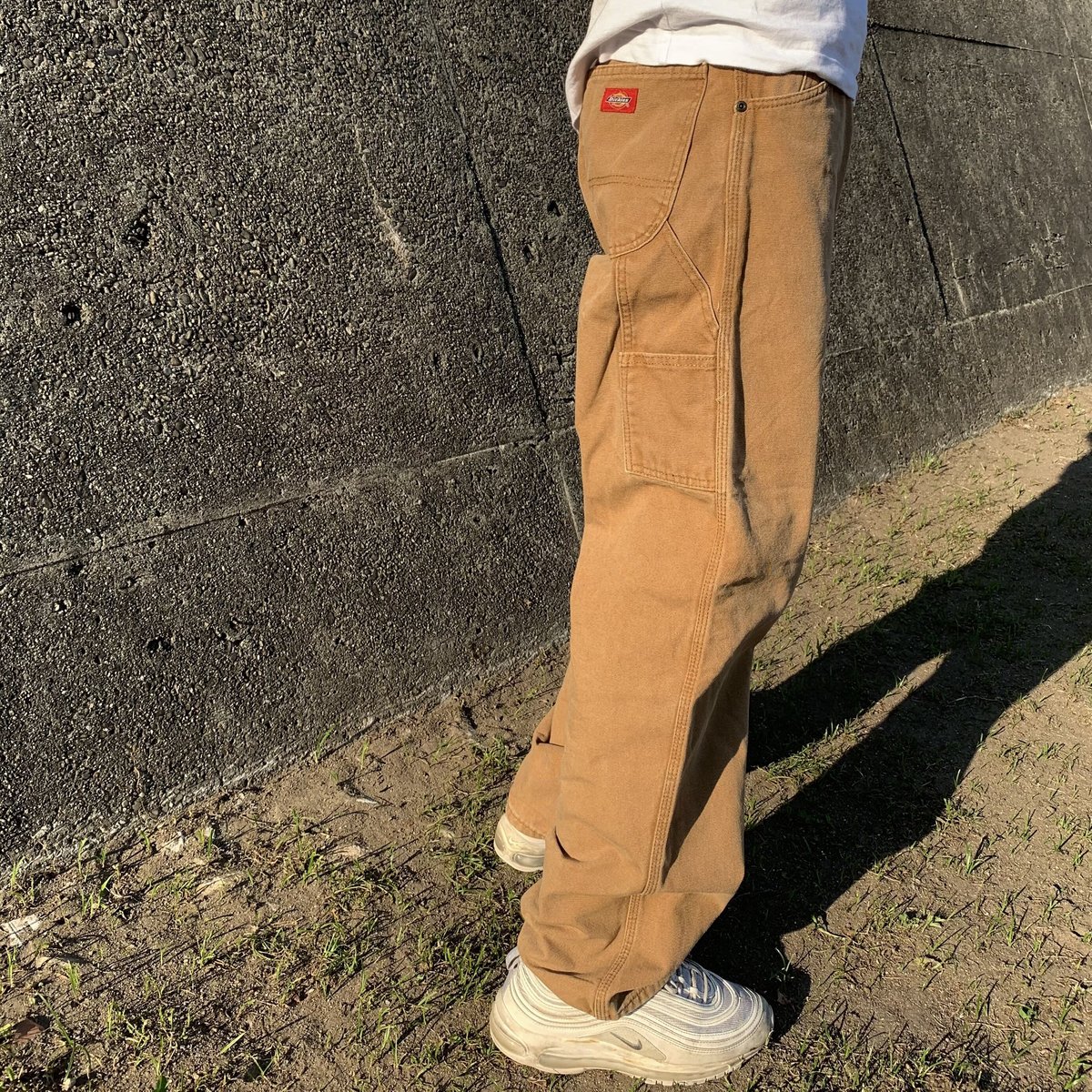リチャードソン モディファイドワークパンツSブラウン コーティング　ダック生地 リチャードソン モディファイドワークパンツSブラウン コーティング