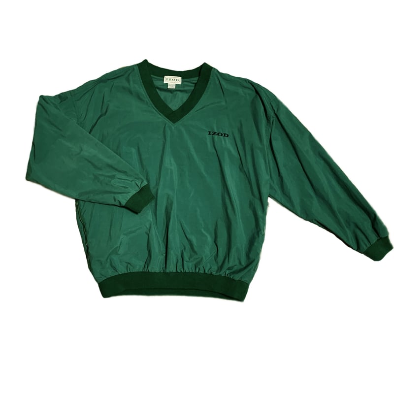 【希少】IZOD コットン　プルオーバー IZOD ナイロンプルオーバー L 刺繍 | 古着屋OLDGREEN