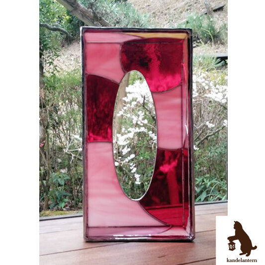 雅姫・ステンドグラスティッシュケース 送料無料 ステンドグラスのティッシュケース レトロのガラス