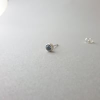 【1粒】ブルートパーズと銀のピアス