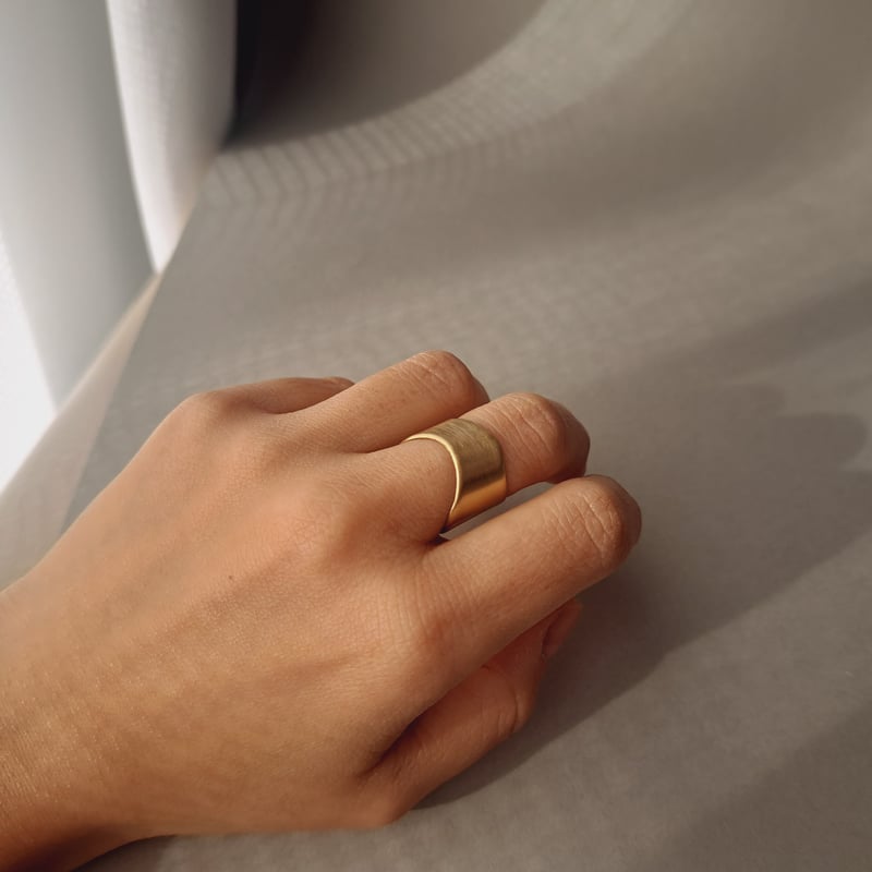 11号】真鍮の太いリング4 | send A