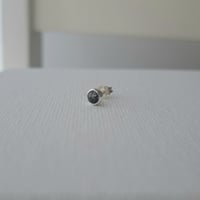 【1粒】トルマリンクォーツと銀のピアス