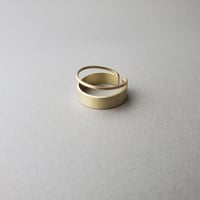 真鍮2連リング