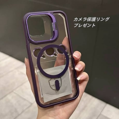 【N655】iphone17/17pro ケース マグセーフ/スタンド iphone ケース カメラ保護リングプレゼント