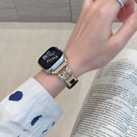 【N628】アップル ウォッチ Series11/SE3対応 バンド 女性 人気 apple watch バンド 革 リボン