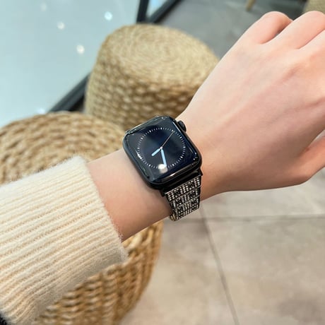 【N675】アップル ウォッチ バンド キラキラ ストーン apple watch バンド ケース「 apple watchケースプレゼント！」
