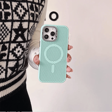 【N719】スマホ 放熱 ケース iphone17pro/16 ケース 隠しスタンド付き マグセーフケース