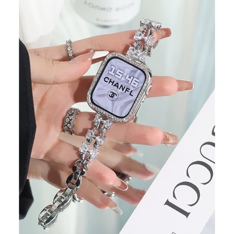 【N110】apple watch バンド 蒸れ ない アップル ウォッチ キラキラ バンド